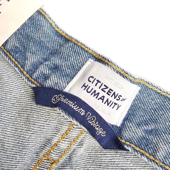 Citizens of Humanity Womens Marlow High Rise Relaxed Shorts, Denim Cotton, 33 - Picture 7 of 9
